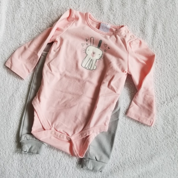 Dylan & Abby Bunny Onesie with Pants Size 6-9 M - Picture 1 of 5